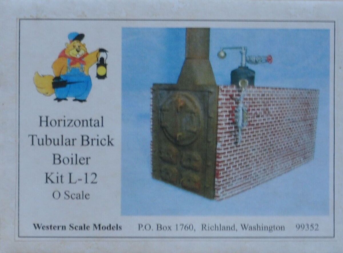 Western Scale Models L-12 O Horizontal Brick Boiler Kit