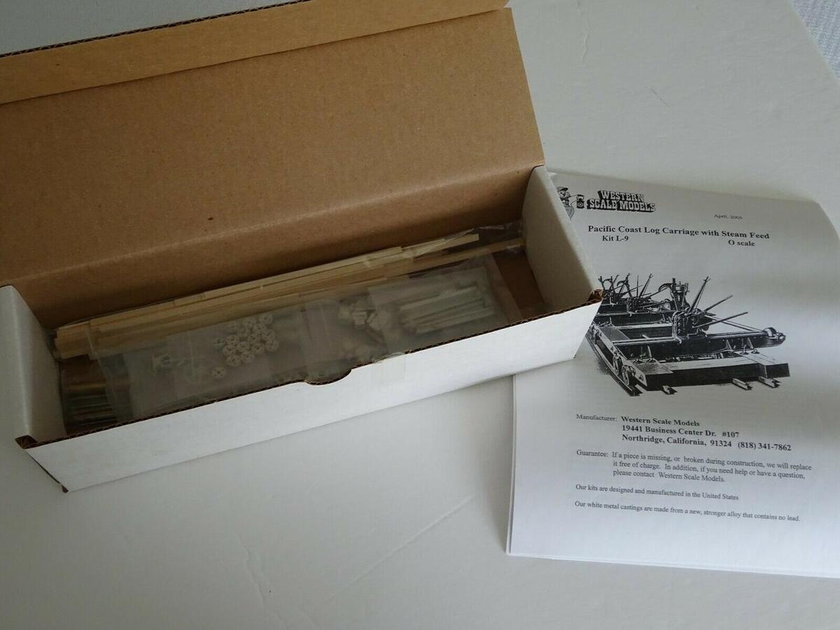 Western Scale Models L-9 O Pacific Coast Log Cabin With Steam Feed Kit