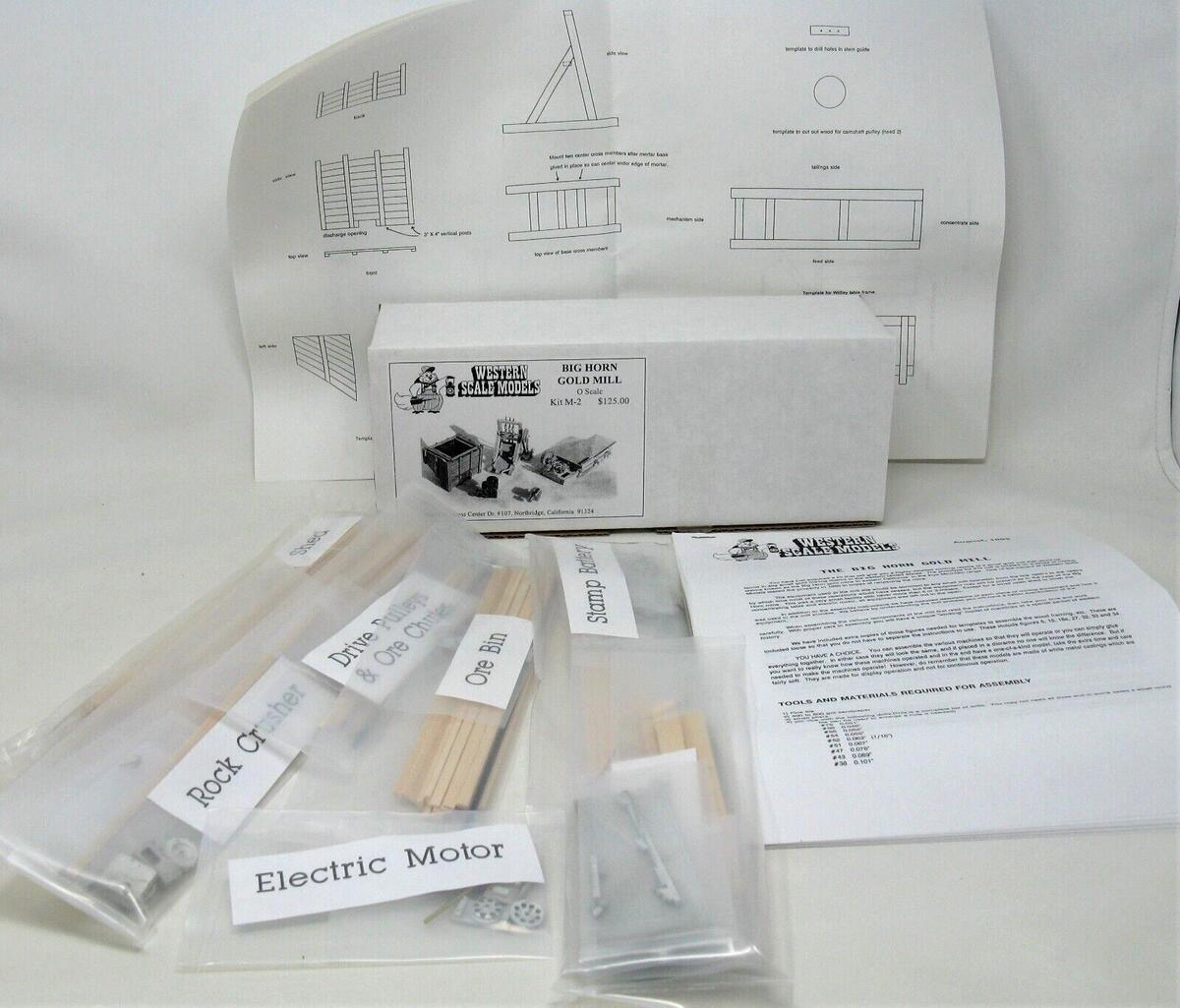 Western Scale Models M-2 O Big Horn Gold Mill Kit