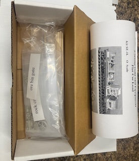 Western Scale Models SE-1L O 5-Stamp Gold Mill Equipment Flat Car Load Kit