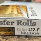 Wild West Scale Models L12-F 1:20.3 Transfer Rolls Kit
