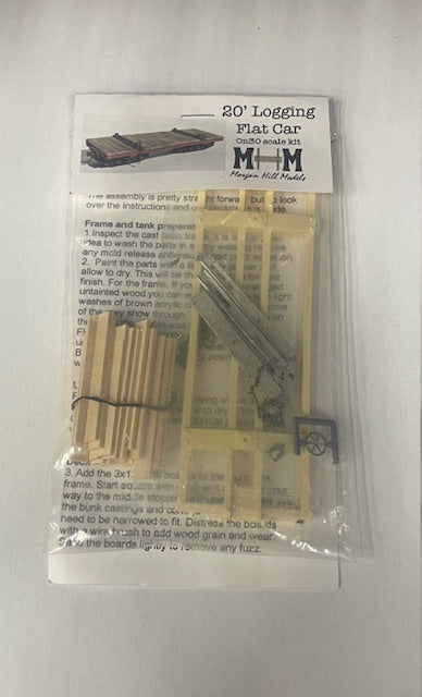 Morgan Hill Models On30 20' Logging Flat Car Kit