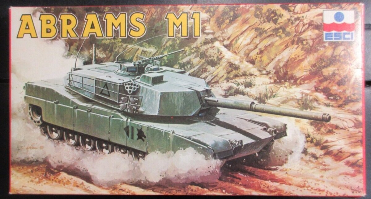 ESCI 8070 1:72 Tank War Abrams M1 W/Decals Plastic Model Kit