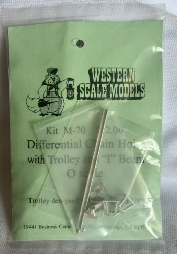 Western Scale Models M-70 O Differential Chain Hoist with Trolley & 