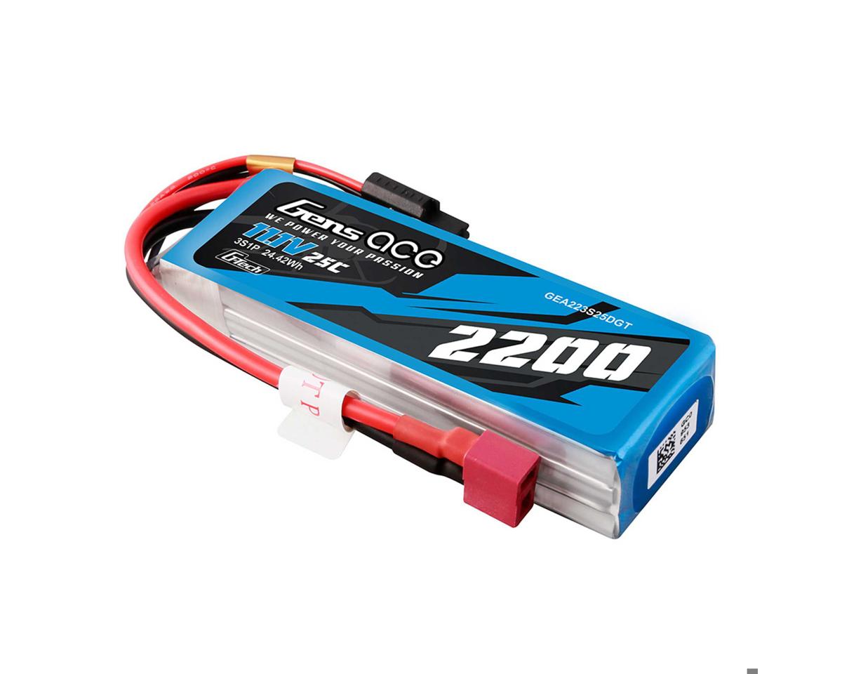 Gens Ace 223S25DGT G-Tech Smart 3S LiPo Battery 25C with Deans Connector