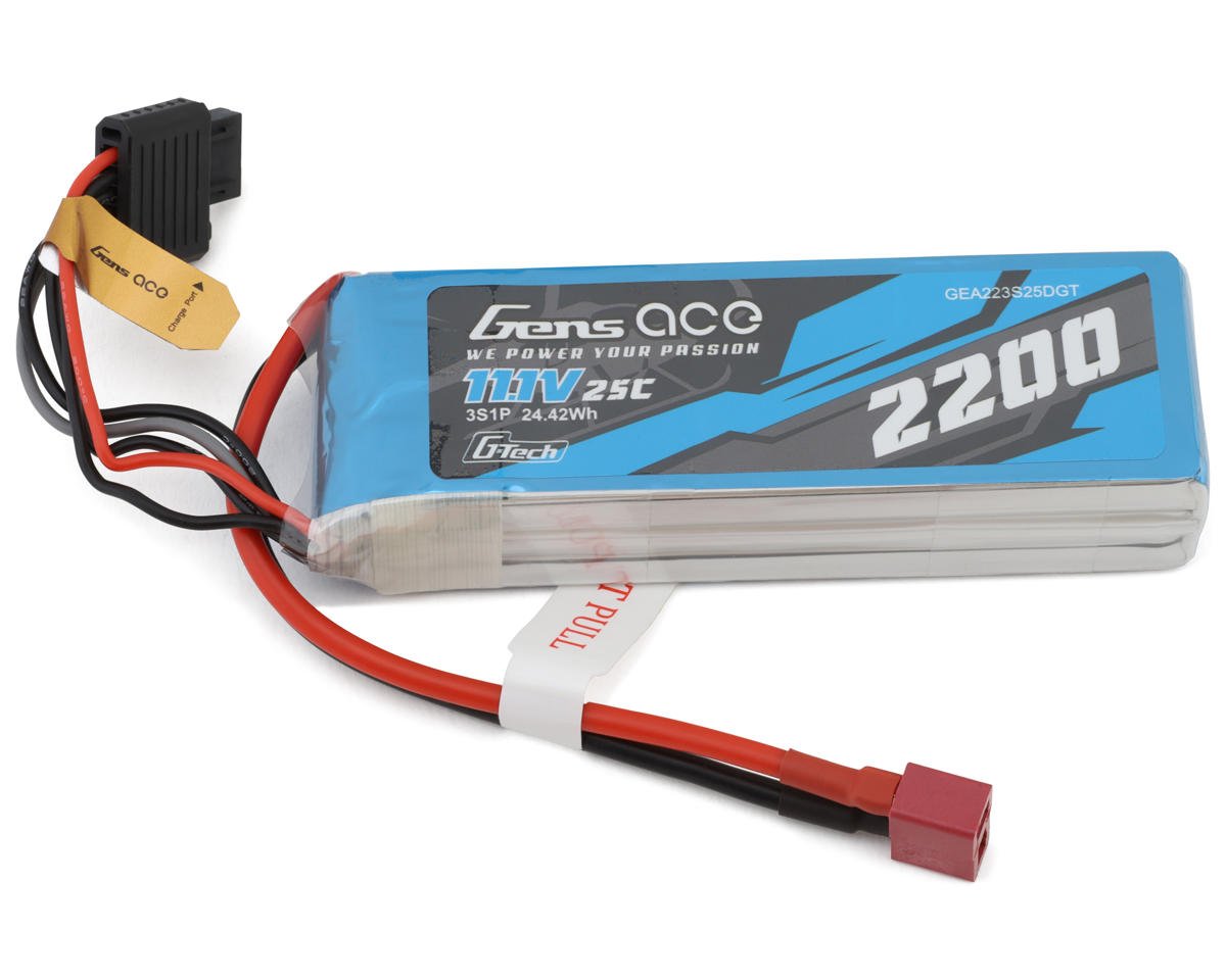 Gens Ace 223S25DGT G-Tech Smart 3S LiPo Battery 25C with Deans Connector