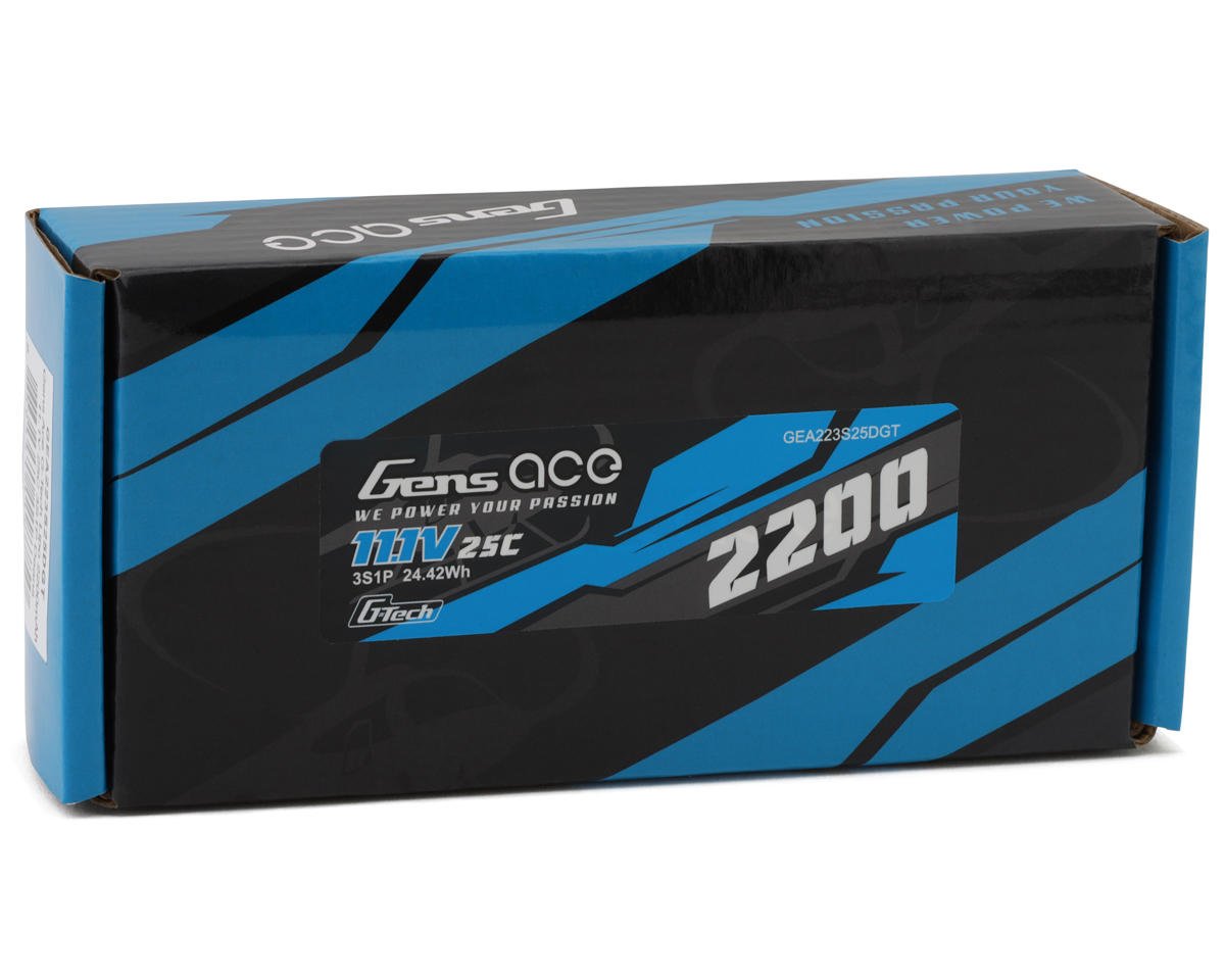 Gens Ace 223S25DGT G-Tech Smart 3S LiPo Battery 25C with Deans Connector