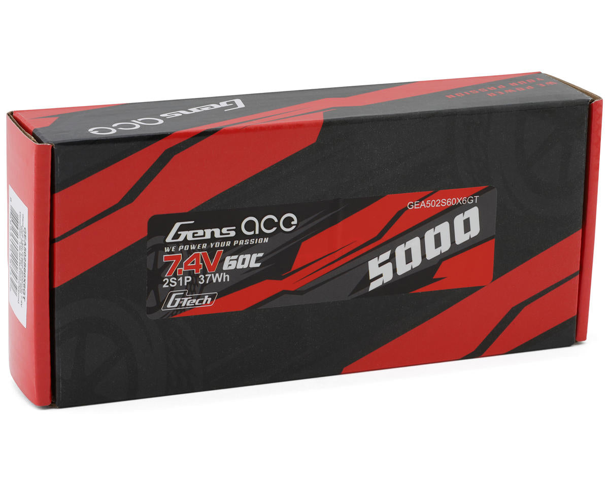 Gens Ace 502S60X6GT G-Tech Smart 2S LiPo Battery 50C with XT60 Connector