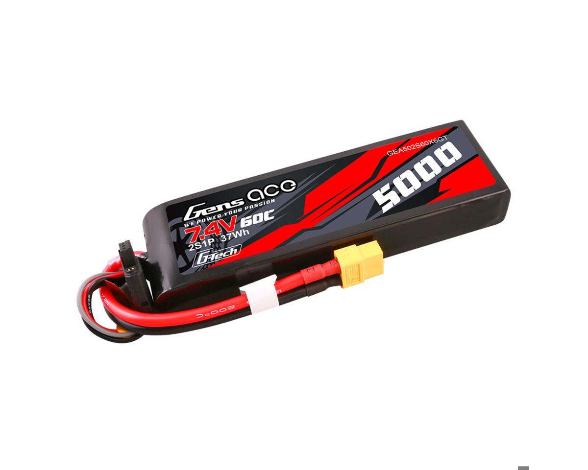 Gens Ace 502S60X6GT G-Tech Smart 2S LiPo Battery 50C with XT60 Connector