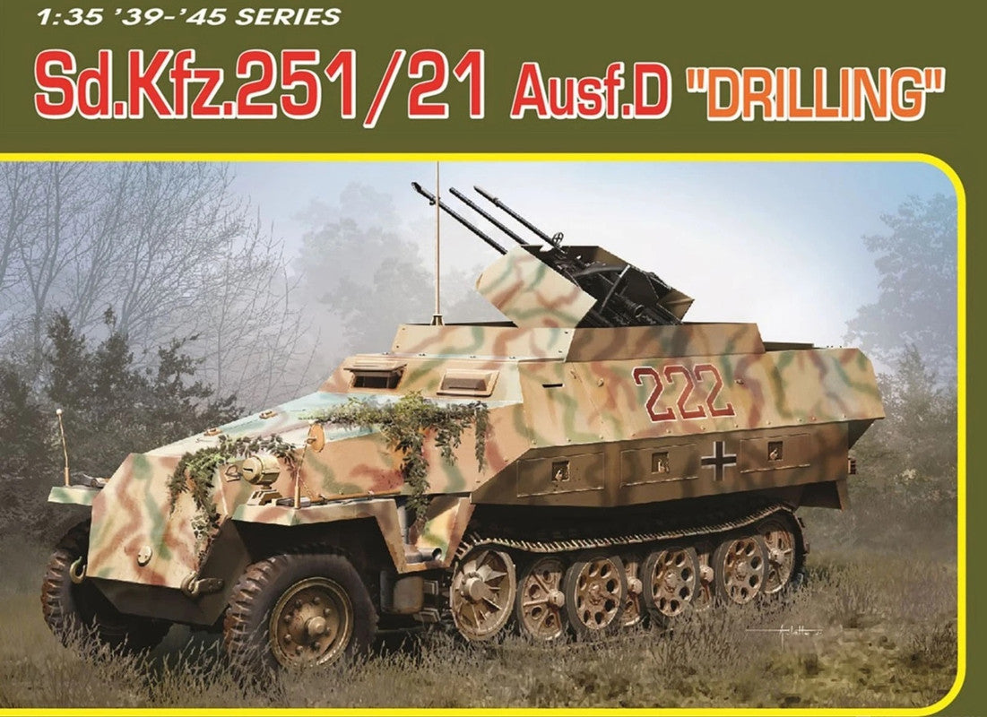 Dragon 6862 1:35 Sd.Kfz.251/21 Ausf. D "Drilling" Plastic Model Kit
