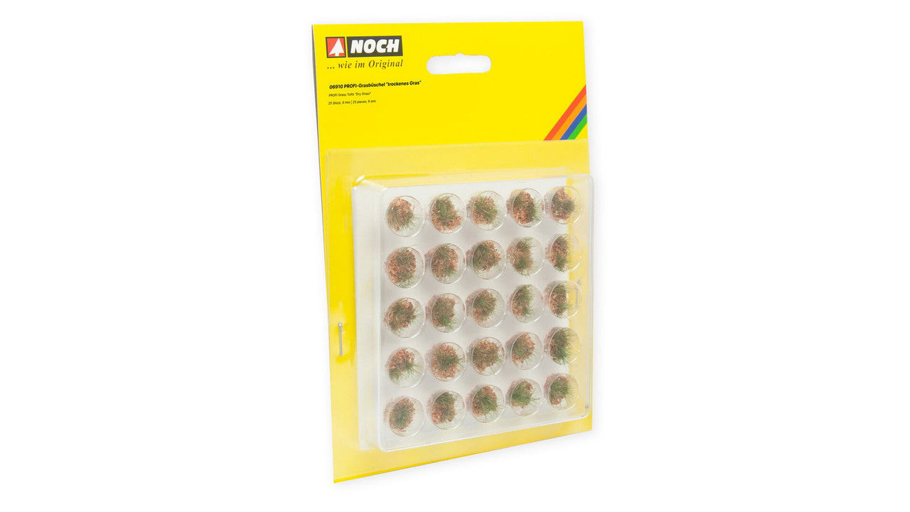 Noch 06910 HO/TT/N/Z/O/1/G PROFI Grass Tufts 6 mm Dry Grass (Pack of 25)