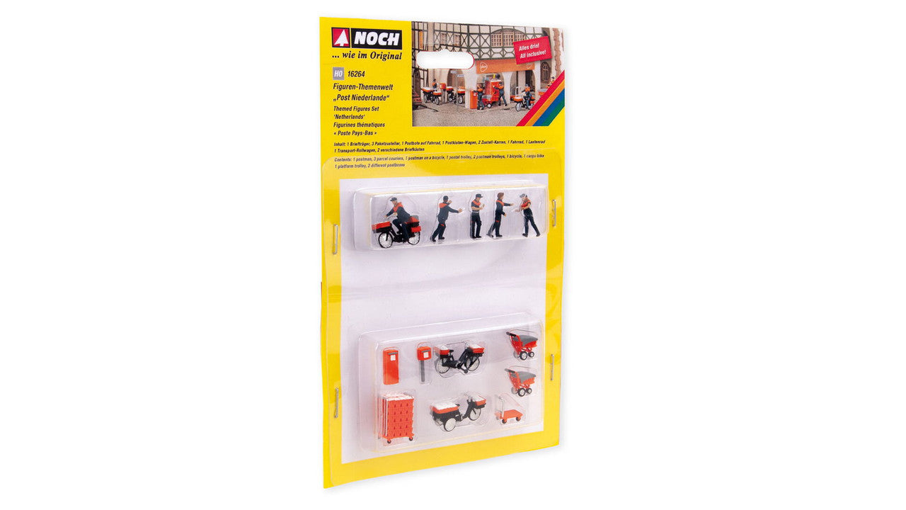 Noch 16264 HO Themed Figures Set Post Netherlands Figure (Set of 13)
