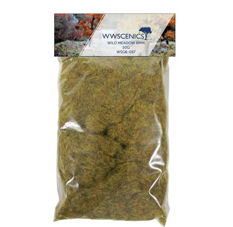 WWScenics WSG6-057 6mm Wild Static Grass - 50 grams