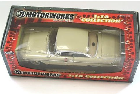 Motorworks 73100 1:18 Beige 1958 Plymouth Fury Diecast Metal Collection