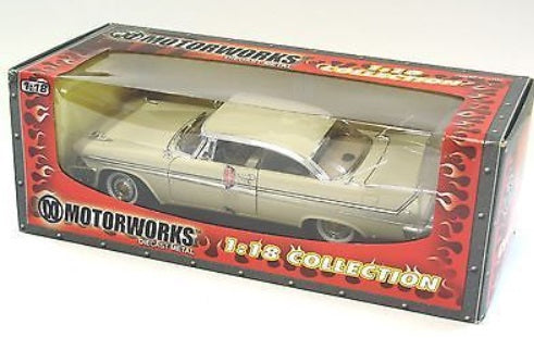 Motorworks 73100 1:18 Beige 1958 Plymouth Fury Diecast Metal Collection