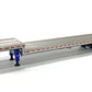 Weiss Brothers WBR027-1703 1:50 Aluminum/Blue East Drop Deck Flatbed Trailer