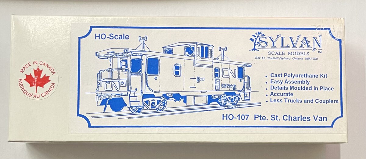 Sylvan Scale Models 107 HO Scale Pte. St. Charles Van Building Kit