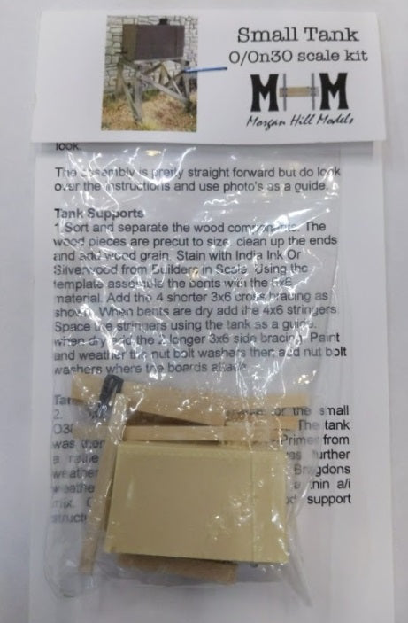 Morgan Hill Models O and On30 Scale Small Tank Kit