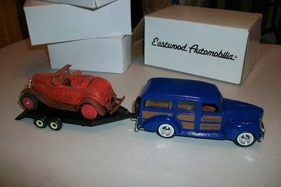 Ertl 3521 Eastwood Automobilia 1940 Ford, 1932 Ford, and Trailer Set (Box of 3)