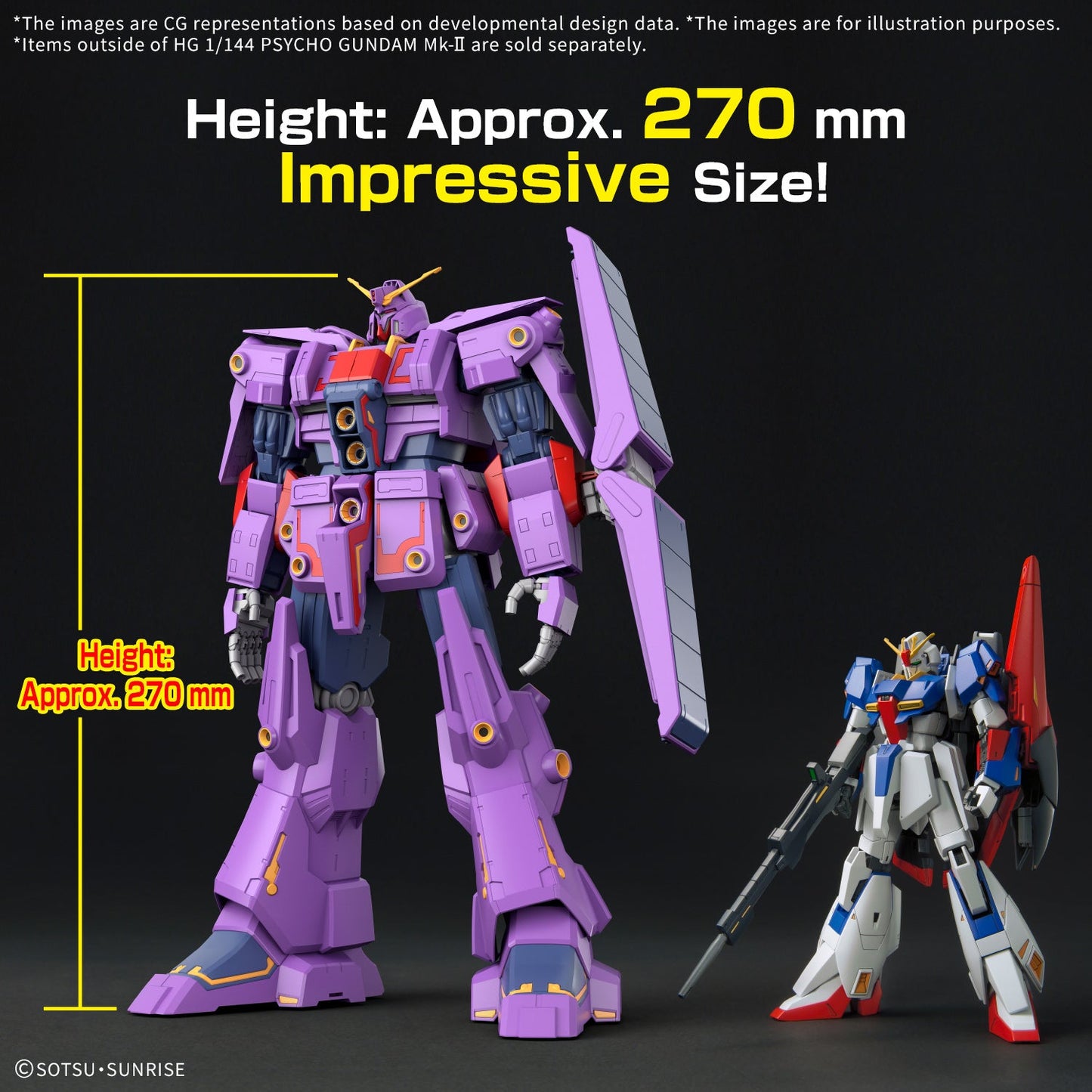 Bandai 2745406 1:144 HGUC MRX-010 Psycho Gundam MK-II Plastic Model Kit