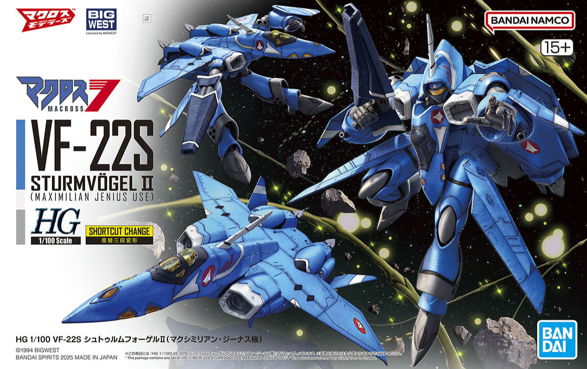 Bandai 2777017 1:100 HG Macross VF-22S Sturmvogel II Plastic Model Kit
