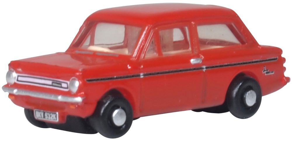 Oxford Diecast NHI003 N Firebrand Red 1960s-1970s Hillman Imp Car