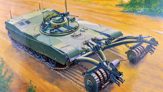 Trumpeter 00346 1:35 M1 Panther II Mineclearing Tank Plastic Model Kit