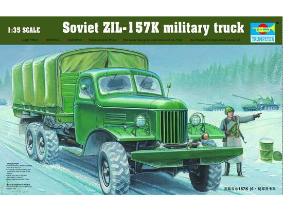 Trumpeter 01003 1:35 Soviet ZIL-157K Military Truck Plastic Model Kit