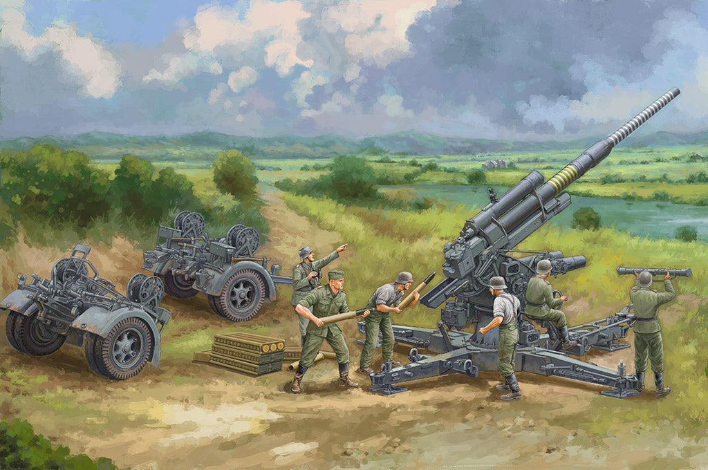 Trumpeter 02359 1:35 German 8.8cm Flak 36/37 Cannon Plastic Model Kit