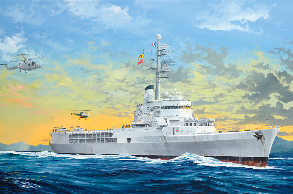 Trumpeter 05635 1:350 2008 Jeanne D'Arc French Navy Helicopter Cruiser Kit
