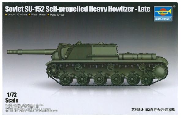Trumpeter 07130 1:72 Soviet SU-152 Self-Propelled Heavy Howitzer - Late Kit