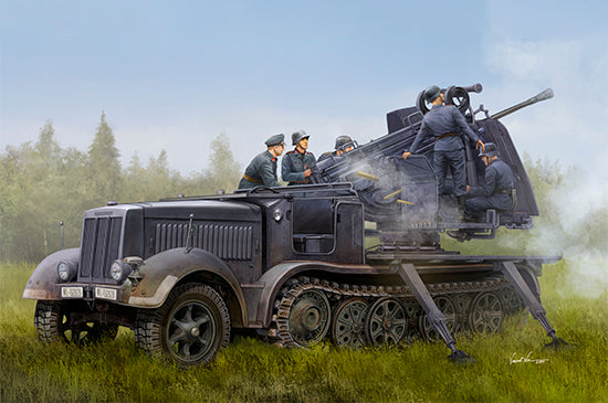 Trumpeter 09513 1:35 German 5cm FLAK 41 auf Selbstfahrlafette Sd.Kfz. 7/2 Kit