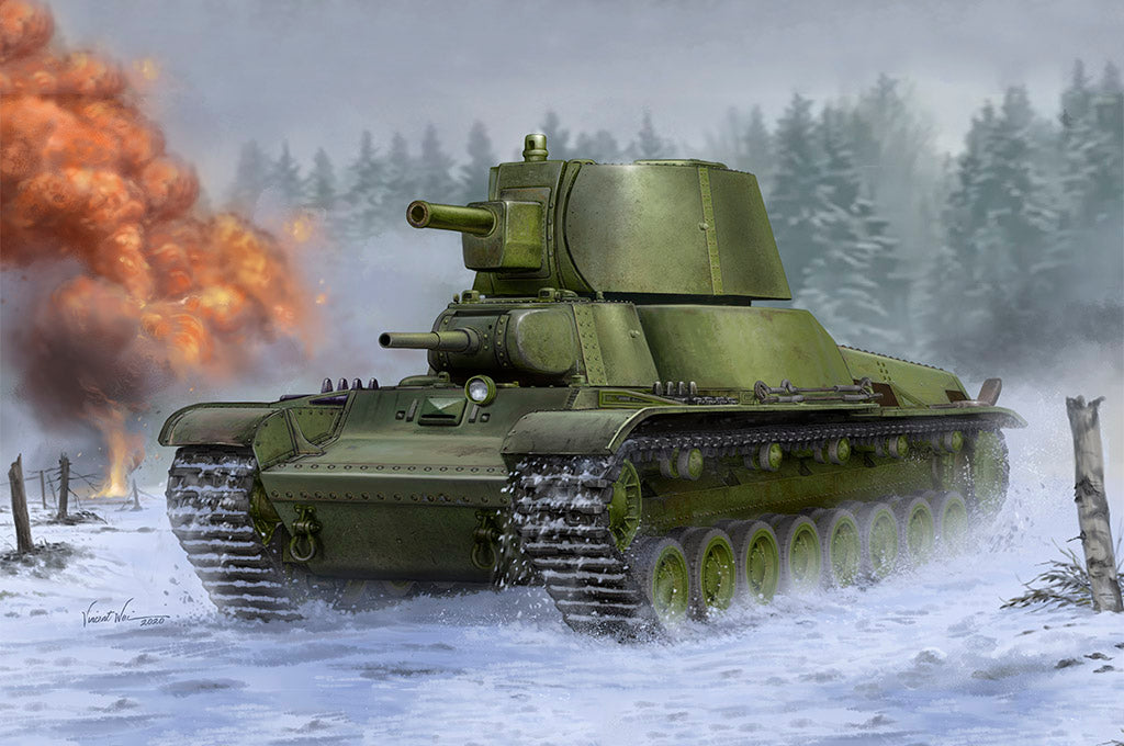 Trumpeter 09591 1:35 Soviet T-100Z Heavy Tank Plastic Model Kit