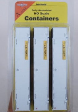 InterMountain 30501-07 HO Scale J.B. Hunt 53'' Duraplate Containers (Set of 3)