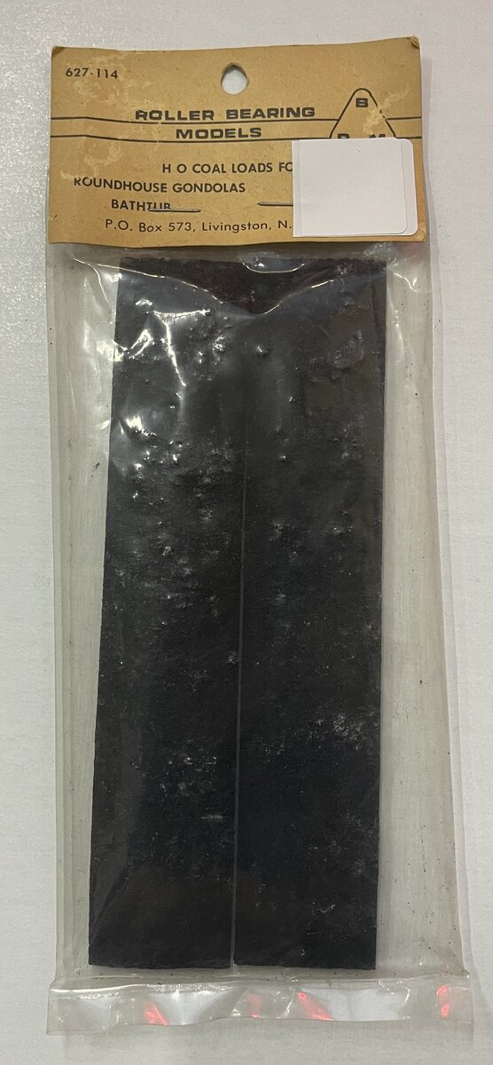Roller Bearing Models 627-114 HO Scale Coal Loads for Roundhouse Gondolas