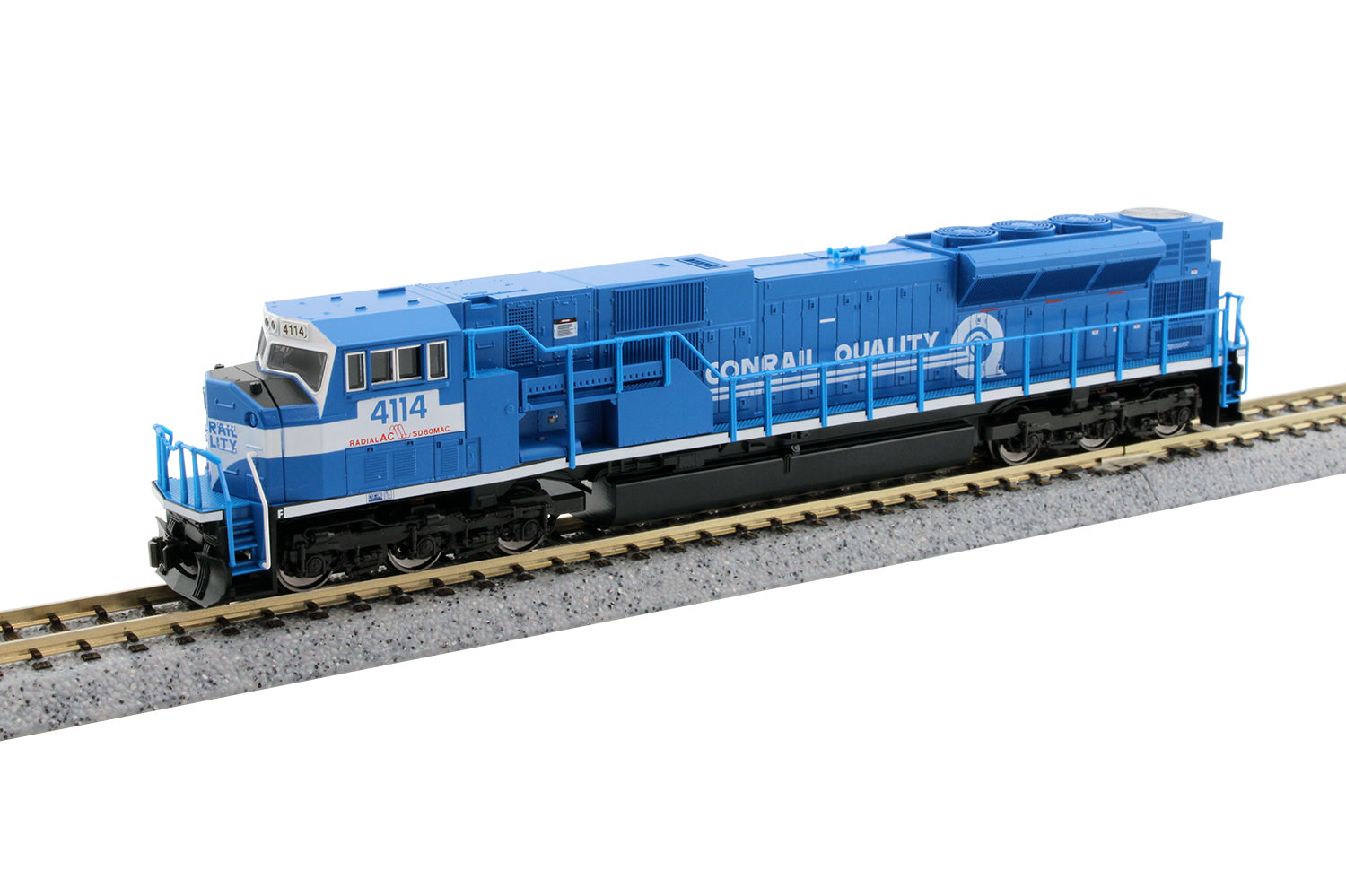 Kato 176-5515-DCC N Conrail SD80MAC Diesel Locomotive with DCC #4114