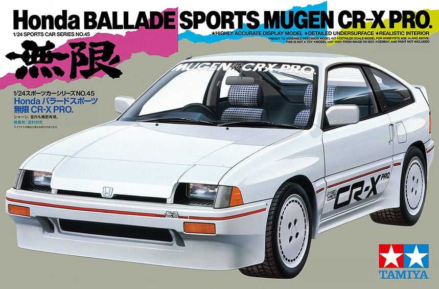Tamiya 24045 1:24 Honda Ballade Sports Mugen CR-X Pro Plastic Model Kit