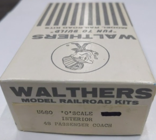Walthers U680 O Scale Interior Passenger Coach Metal (Box of 48)