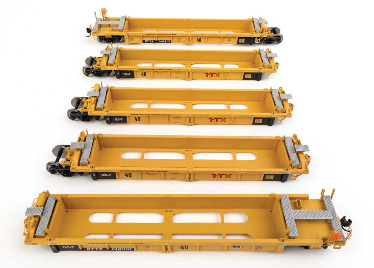 Walthers 910-55674 HO DTTX RTR Thrall Rebuilt 40' Well Car #748310 (Pack of 5)