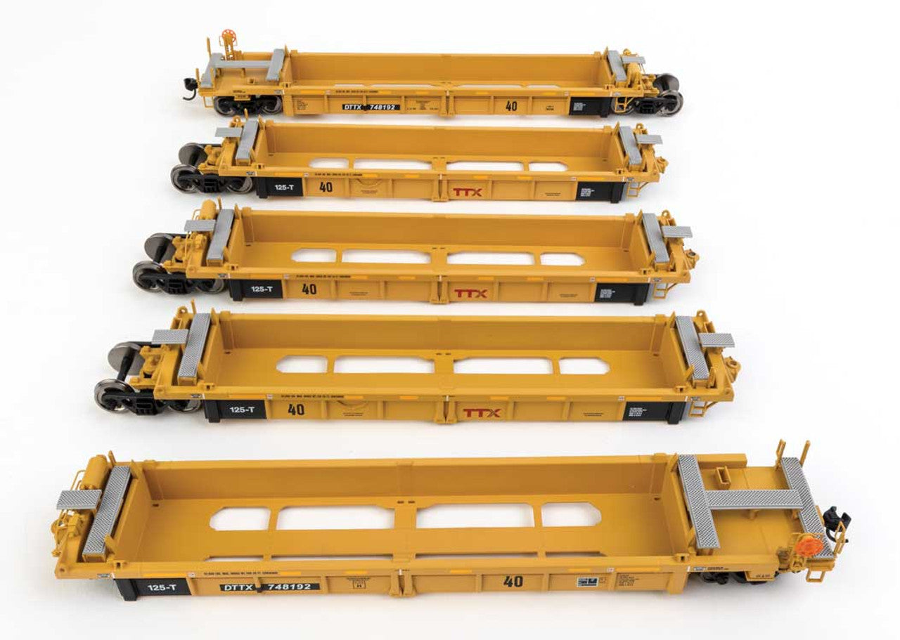 Walthers 910-55668 HO DTTX RTR Thrall Rebuilt 40' Well Car #748192 (Pack of 5)