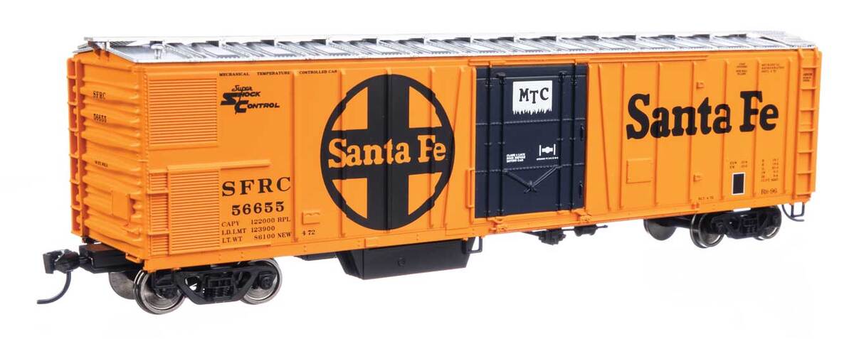 Walthers 910-3775 HO ATSF RTR 50' AAR Mechanical Refrigerator Car #56655