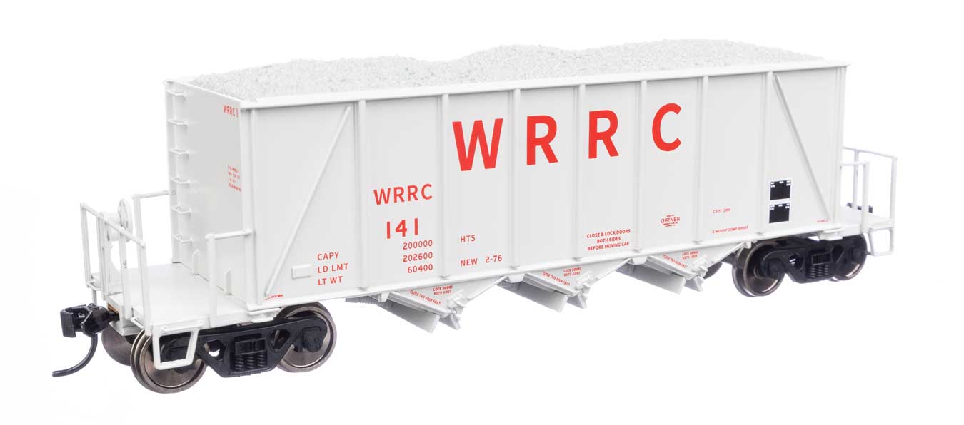Walthers 920-106047 HO WRRC RTR 40' Ortner 100-Ton Open Aggregate Hopper #141