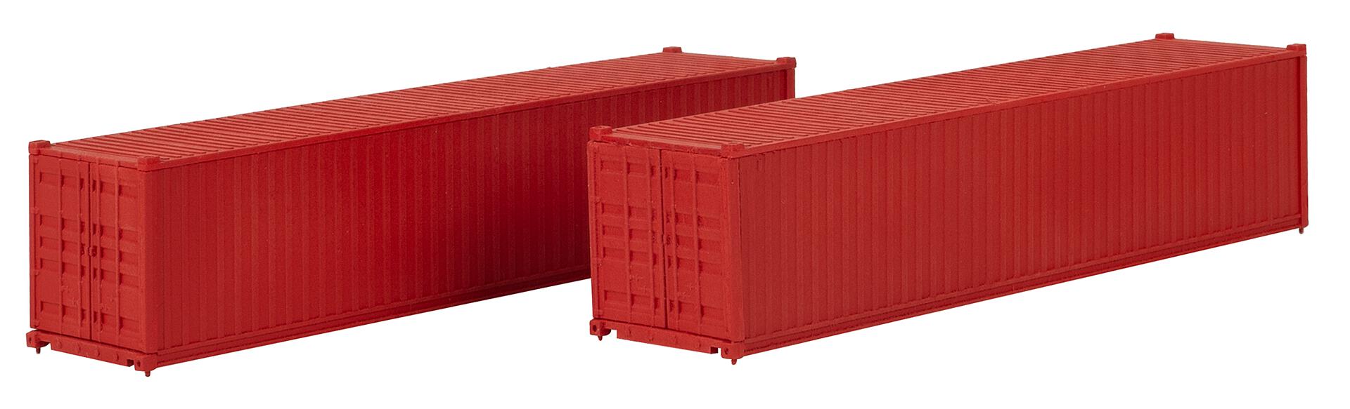 Faller 182154 HO Red 40' Container (Pack of 2)