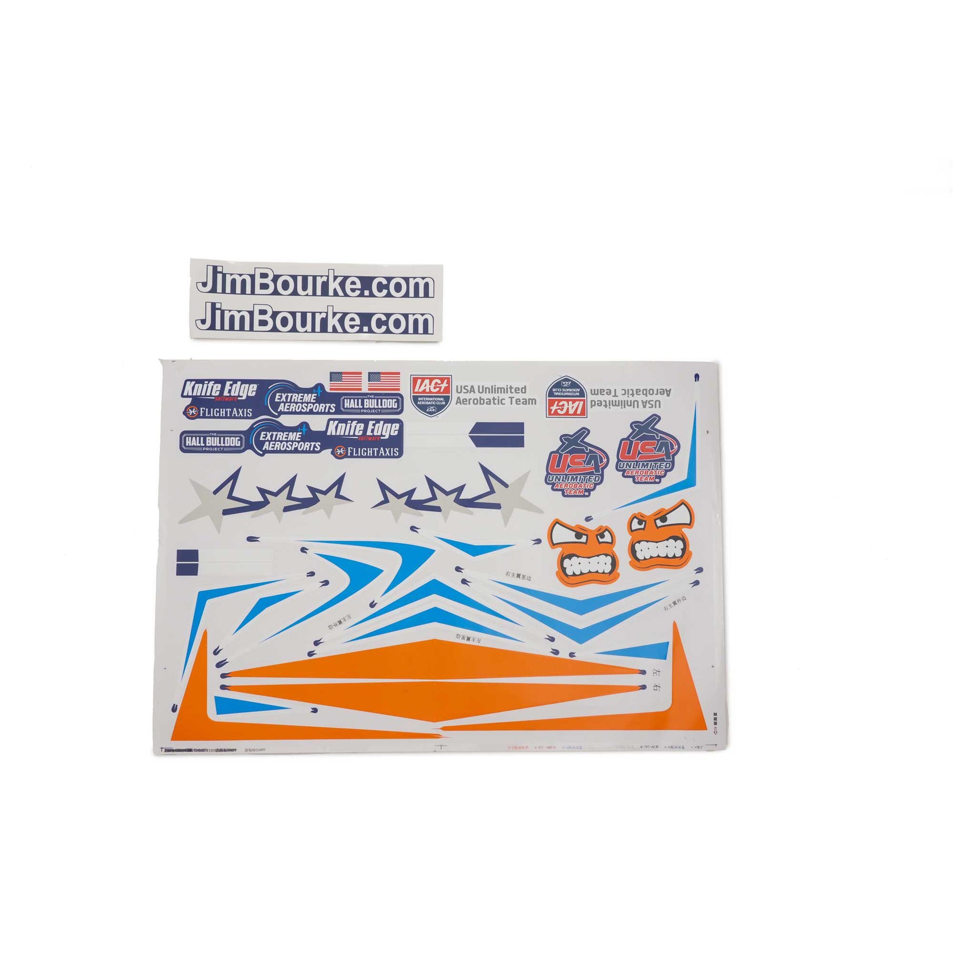 E-flite EFL-1239 Extra 330 SC 1.3m Decal Sheet