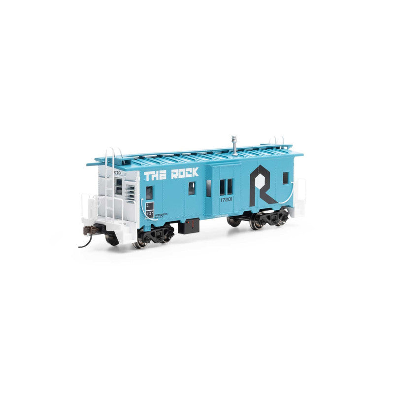 Athearn 90327 HO ROCK Bay Window Caboose #17201