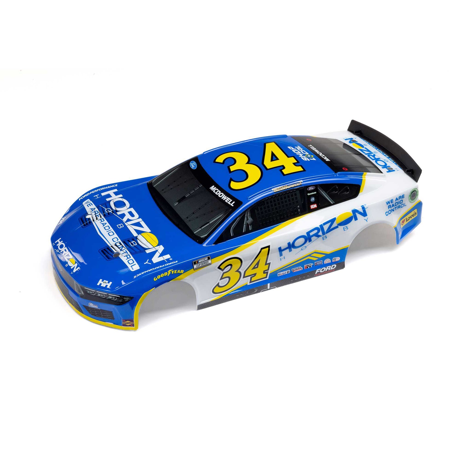 Losi LOS-1922 1:12 NASCAR McDowell #34 Horizon Hobby 2024 Body