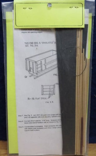 Rocky MT Rails 11767 HO 20' Dumpster 3 Piece Building Kit