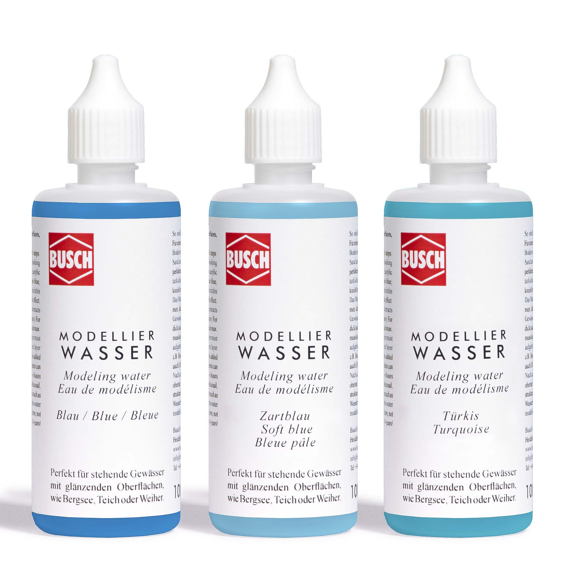 Busch 7581 Modeling Water Color (Set of 3)