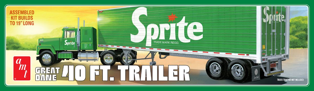 AMT 1467 1:25 Sprite Great Dane Dry Goods Trailer Plastic Model Kit