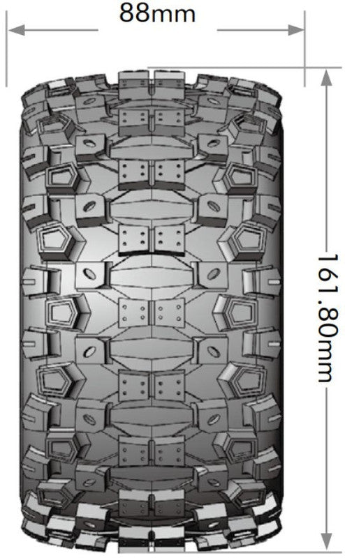 Louise R/C L-T3326X 1:8 MFT ST-Uphill Sport Stadium Truck Tires